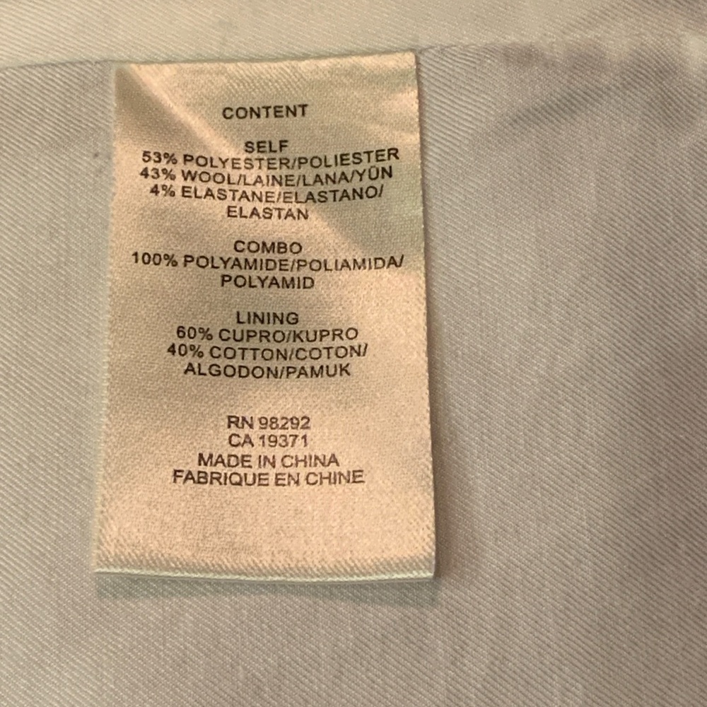 Tibi Tropical Wool Womens Tan  Drawstring Medium  Blazer Preppy Quiet Luxury - Picture 6 of 8